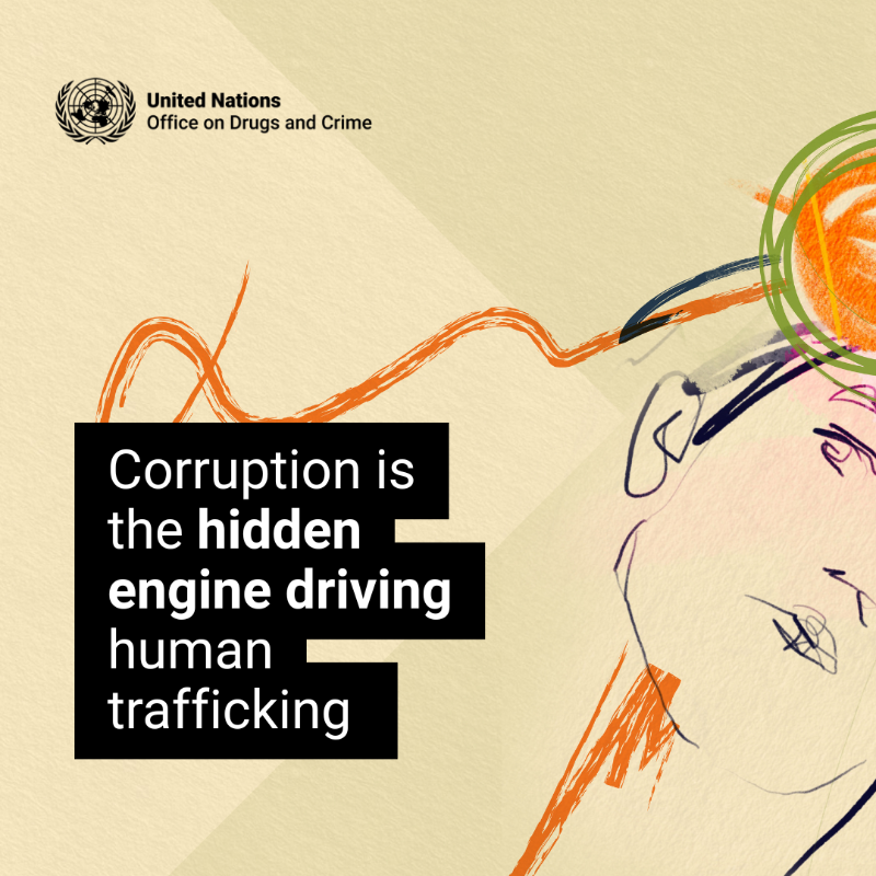 UNODC_OrgCrime's tweet photo. Human trafficking and corruption are global crimes that harm millions.

But what’s the hidden link between them?

Find out in our new study 👇

#EndHumanTrafficking