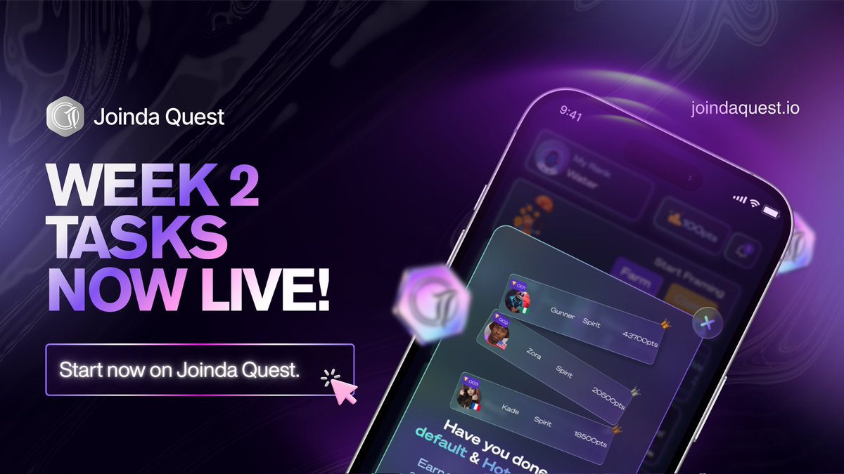 A new quest season has begun, and there’s plenty waiting for you.
 
Week 1, Week 2, and Week 3 tasks are now available, giving you multiple chances to earn XP and push your position on the leaderboard.