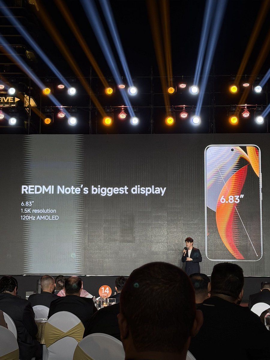 Utechcom's tweet image. أكبر شاشة بتاريخ السلسلة 👀🔥
Redmi Note 15 يأتي بشاشة 6.83 إنش
دقة 1.5K
تقنية AMOLED
وتردد 120Hz

تجربة مشاهدة وألعاب بمستوى أعلى، ومساحة أكبر لكل شيء تحبه.

#RedmiNote15
#Xiaomi
#AMOLED
#120Hz
#BigDisplay