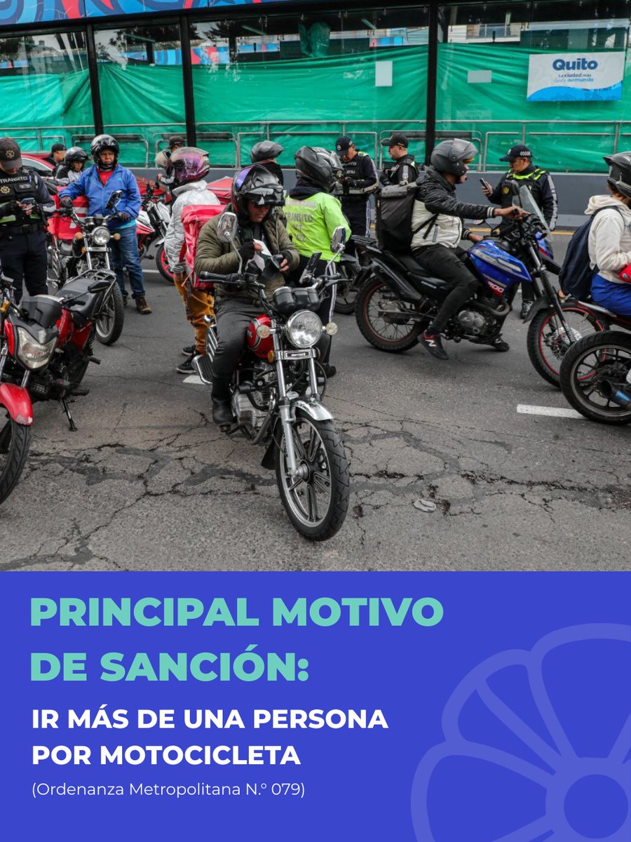 🏍️ #ControlEnQuito | La Agencia Metropolitana de Tránsito (AMT) continúa con los operativos de control a motocicletas en distintos puntos de la ciudad, con el objetivo de verificar el cumplimiento de la normativa legal vigente.
Las acciones de control de este miércoles 14 de