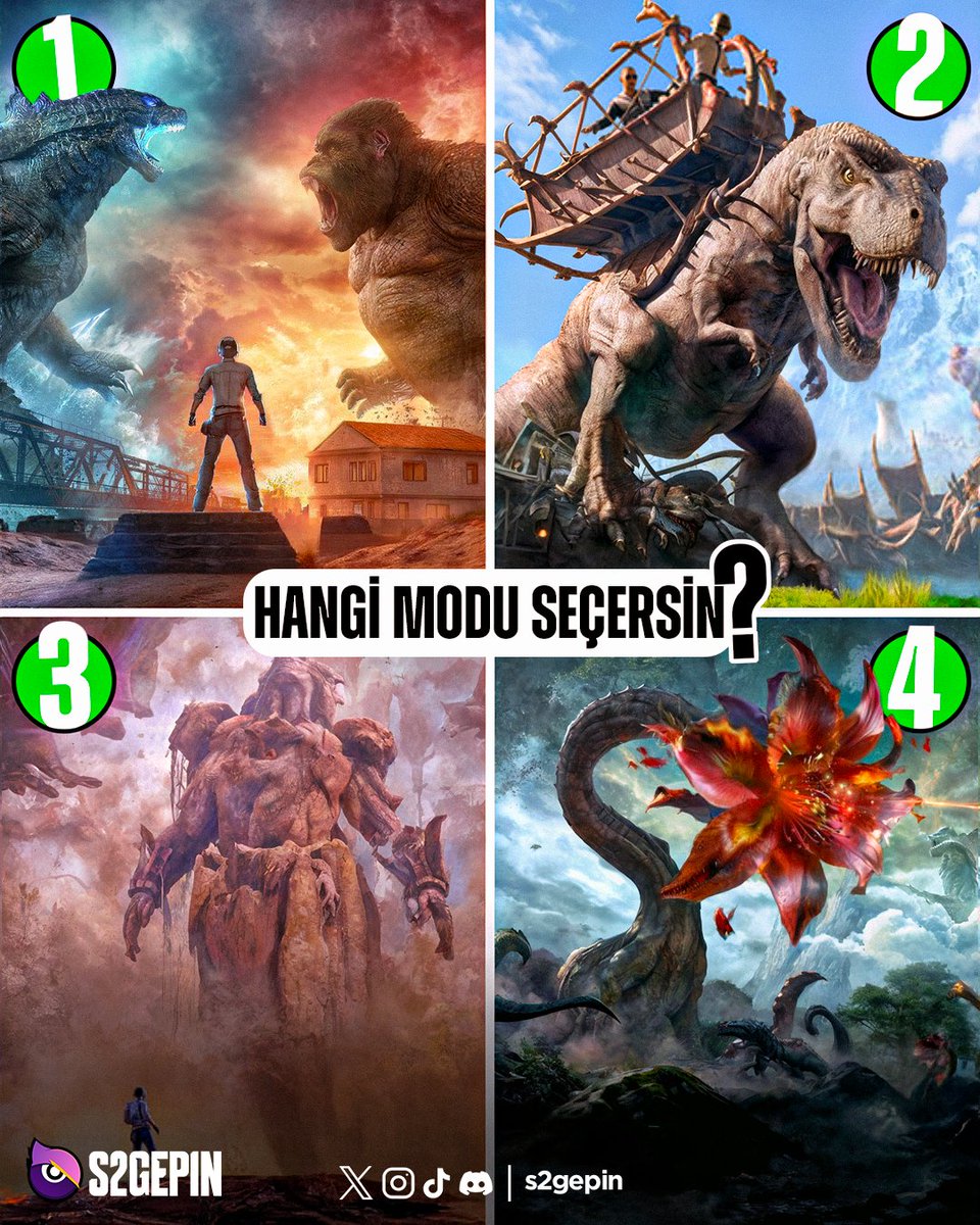 Hangi mod daha çok hoşunuza gitti bir seçim yapmak ister mısınız?👀

Karar verin ve kararınızı bizimle yorumlarda paylaşın! 💬

#s2gepin