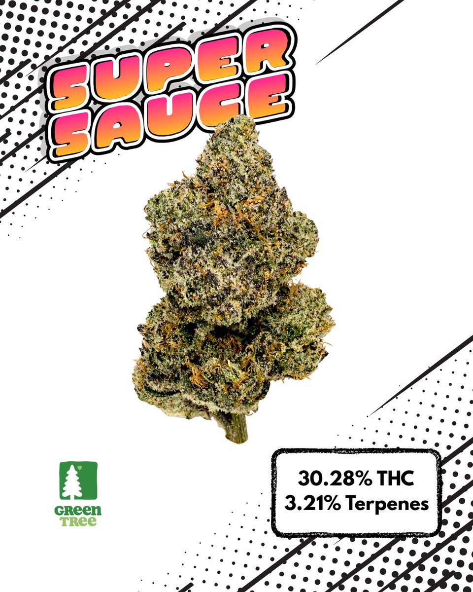 greentreerelief's tweet image. The numbers don't lie. 📈 Our Super Sauce drop is officially live and it's a heavy hitter with 30.28% THC and 3.21% Terps.

👇 Order for pickup here:

Coldwater: bit.ly/4aWJQmf

Reading: bit.ly/3LL7oQM

#GreenTree #SuperSauce #FreshDrop