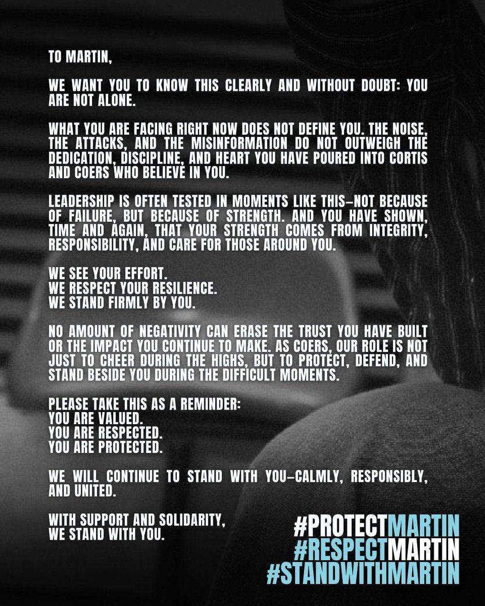 MartinEdwardsID's tweet image. WE STAND WITH MARTIN 

As his fans, we will not stay silent. Harassment, lies, and attacks against Martin will not go unchecked. His dedication, leadership, and heart inspire us every day, and we will protect and support him together.

🩵 Martin, you are seen, respected, and…