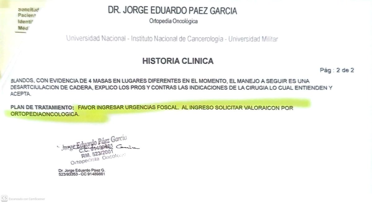 MarioSanchezVe's tweet image. Lamentablemente hace unos días nos confirmaron que a mí mamá le reapareció el mismo cáncer (sarcoma) que tuvo hace unos meses.

Ayer en la cita con el ortopedista oncólogo nos comentó que tristemente la mejor opción era la desarticulación de cadera (el tipo de amputación más…