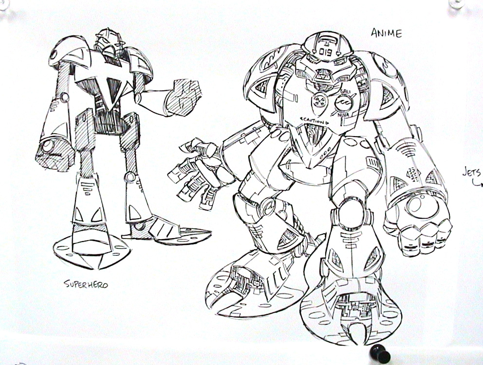 Vrahno's tweet image. Franchise co-creator Bob Thompson wanted each piece of Bionicle media to be instantly recognizable. The sets, ads, comics, online content, games and the movie were all meant to have different art styles. Designs were open to interpretation, as shown in internal documents.