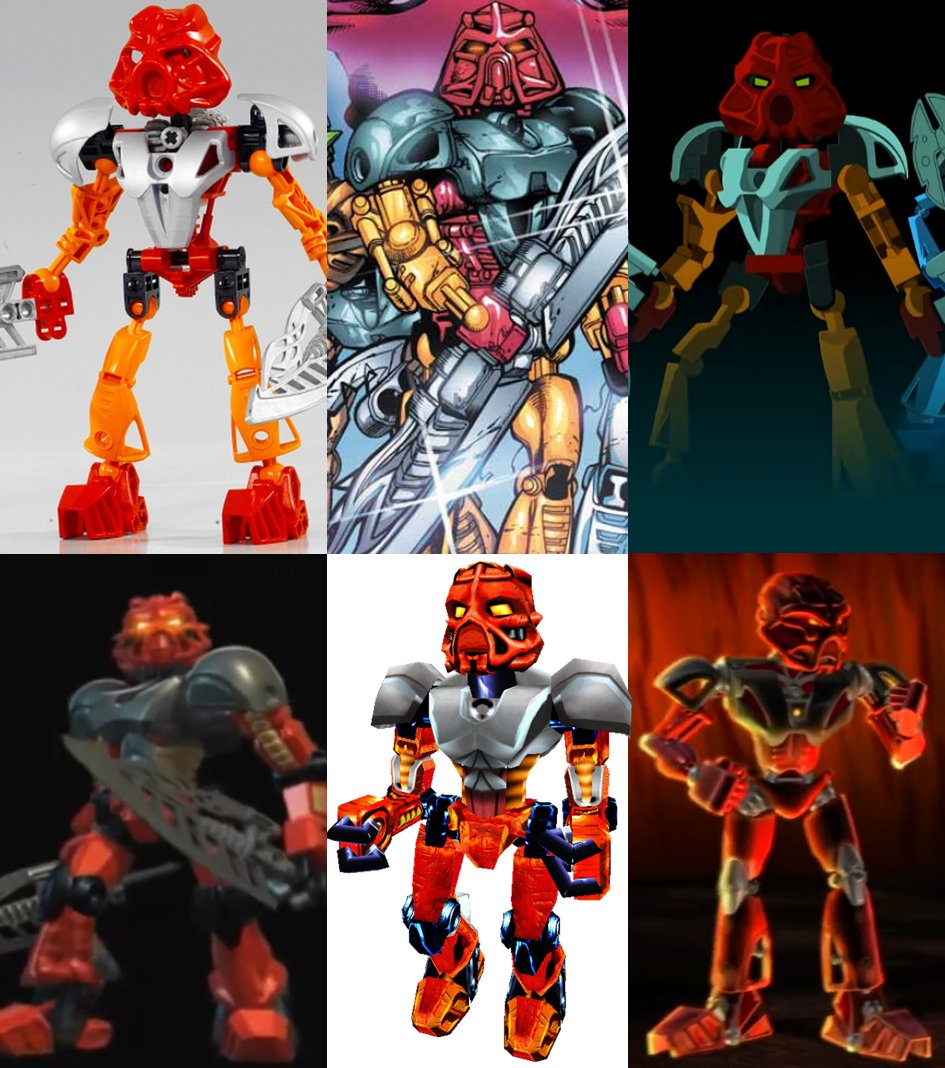 Vrahno's tweet image. Franchise co-creator Bob Thompson wanted each piece of Bionicle media to be instantly recognizable. The sets, ads, comics, online content, games and the movie were all meant to have different art styles. Designs were open to interpretation, as shown in internal documents.