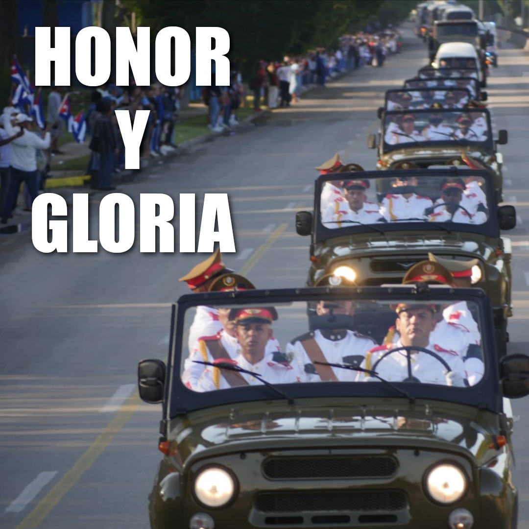 Llegada a la sede del <a href="/MinfarC/">Minfar_Cuba</a> de los retos mortales de los 32 combatientes caídos en el cumplimiento del deber en la República Bolivariana de Venezuela,las 10 am el pueblo capitalino, accederá al Ministerio para rendirles homenaje póstumo.
#HonorYGloria
facebook.com/share/r/1Cychw…