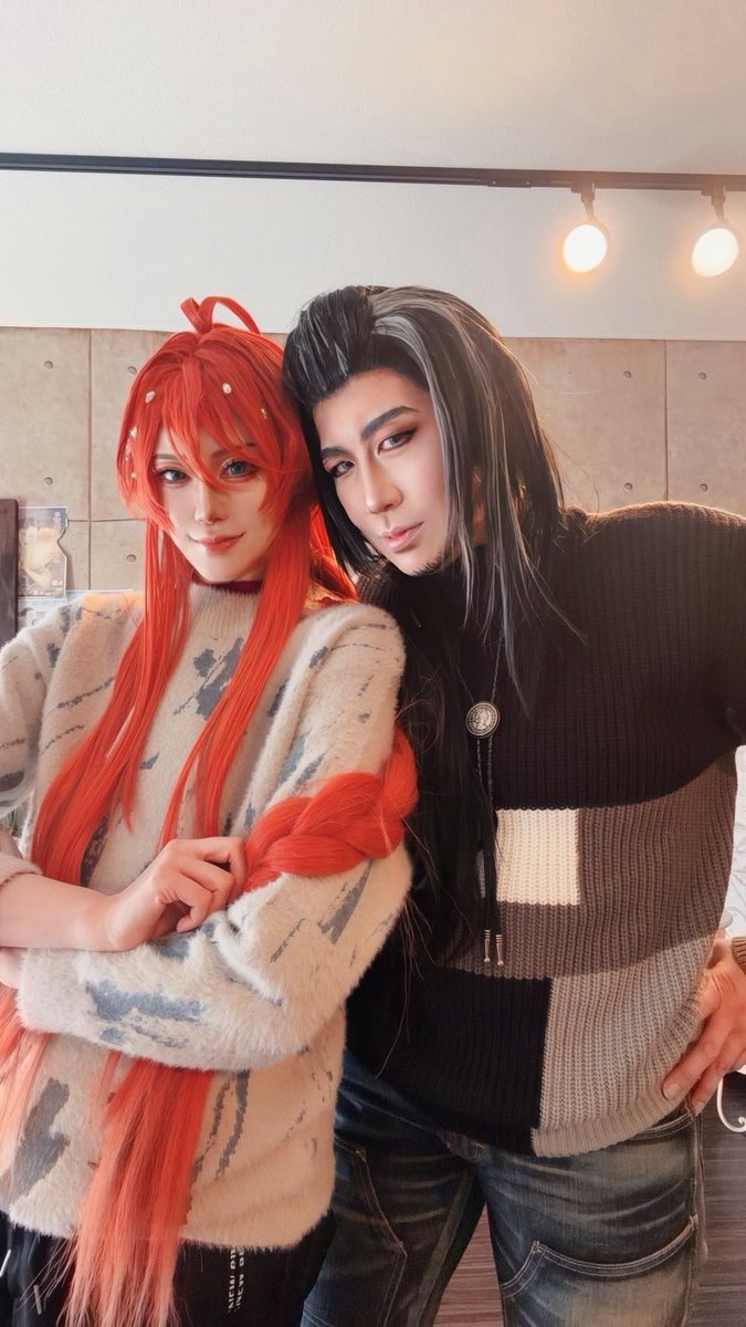 それぞれのツーショ。
絡まれまくって距離感バグり写真が多い🙄

🩵<a href="/mahigaku/">マヒオ（Mahio）</a> 
❤️<a href="/K___Sakura/">さくら*K</a>