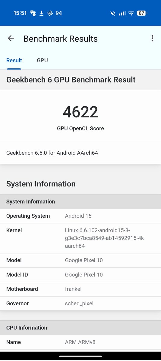 Android 16 QPR3 Beta 2 finally brings the correct GPU drivers to the Pixel 10! Now getting about 15-20% higher scores and performance.