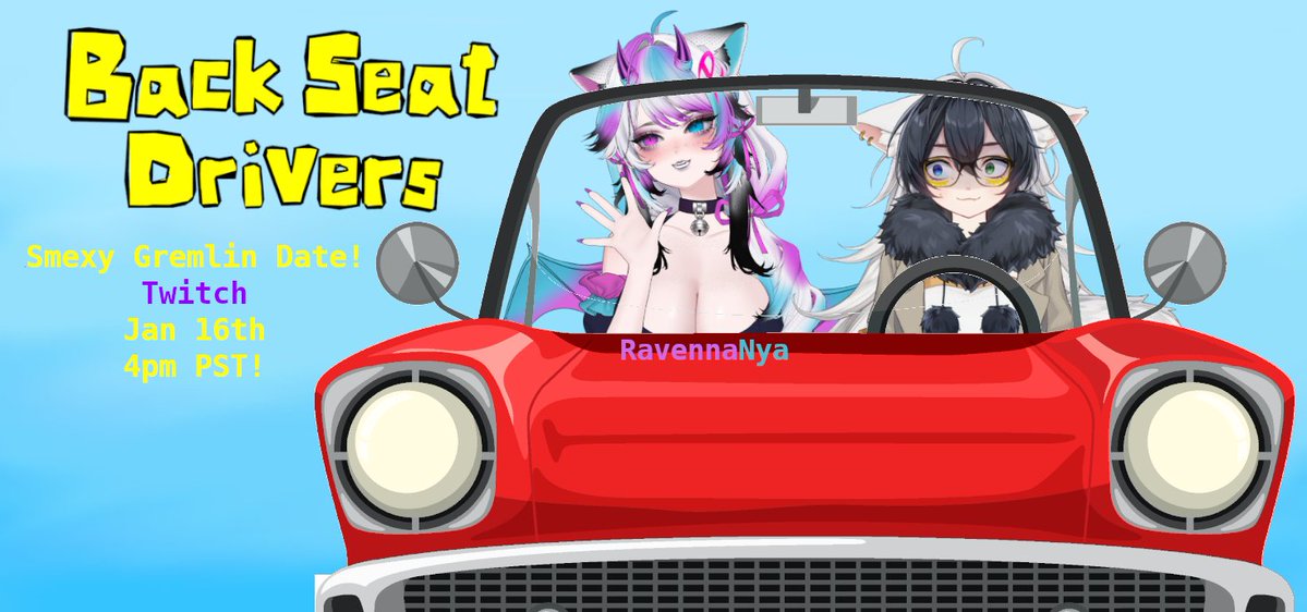 winter_wolve's tweet image. AWOOOGA! Second Collab!! 

Taking the smexy, gremlin, and amazing @RavennaNya out on fun play date!! 🐺❄️🩷💙

Chaos and fun you won't wanna miss this!! 

Come watch  us on Twitch Jan 16th 4pm PST!