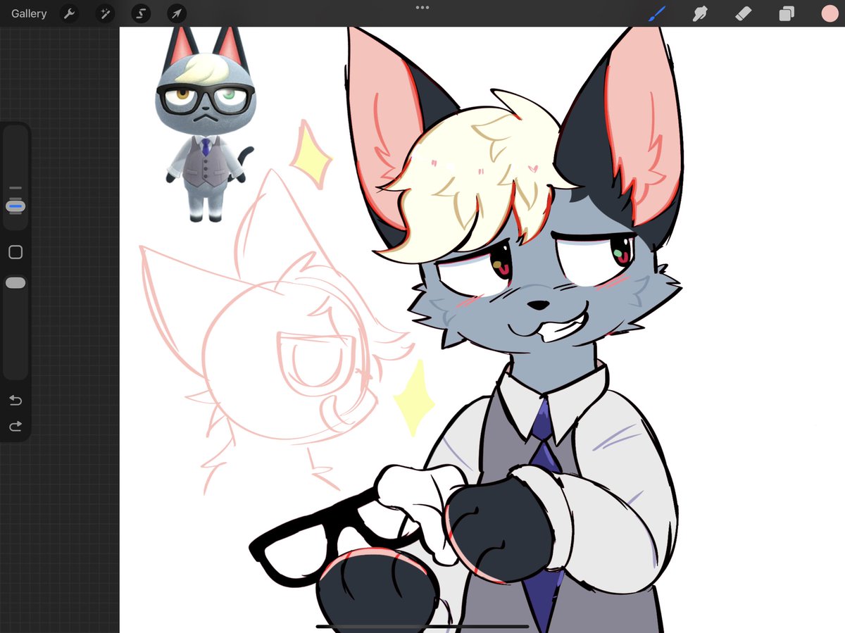 spookyfoxinc's tweet image. watching my buddy play ac so: raymond!