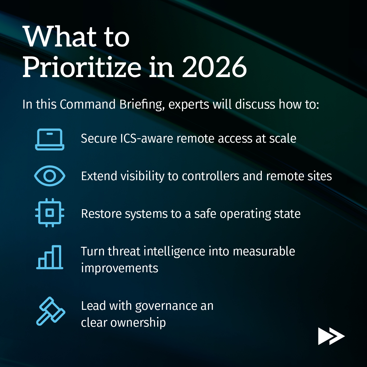 SANSInstitute's tweet image. #ICS #OT threats are evolving—are your assumptions keeping up?

Join the SANS ICS Command Briefing w/ Tim Conway @RobertMLee @jdchristopher &amp;amp; @deancybersec to explore what’s changing in industrial cyber risk &amp;amp; preparing for what’s next.

Save your seat → go.sans.org/UlpiN0