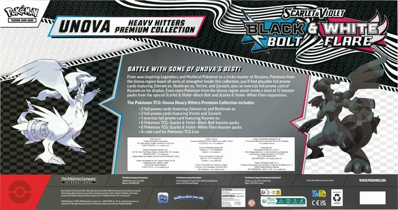 costco pokemon cards uk Pokémon TCG: Unova Heavy Hitters Premium Collection-Costco Exclusive-S –  Hokuto Fantasy main image 1