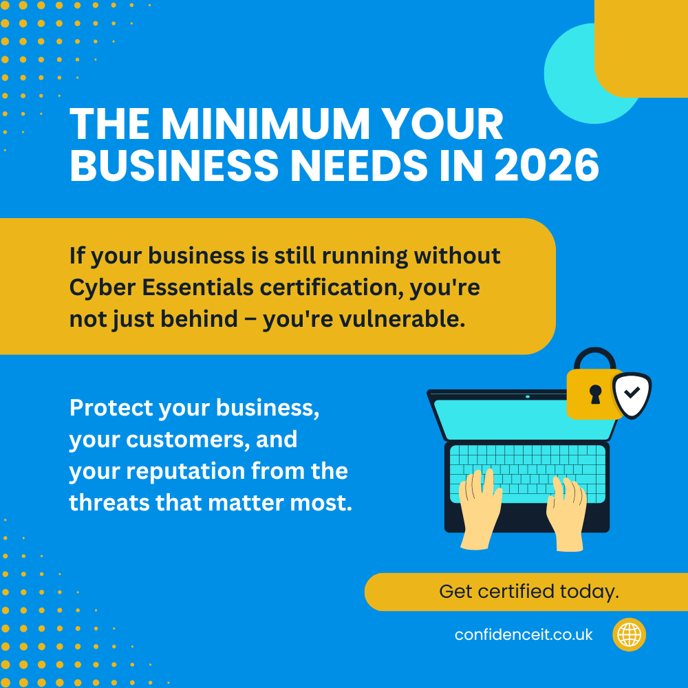 80% of cyber attacks can be stopped with one certification.

Cyber Essentials is the government-backed baseline protecting UK businesses from common threats.

In 2026, it’s no longer optional, it’s essential. Learn why: visit-our.link/tJjhDvf

#CyberEssentials #CyberSecurity
