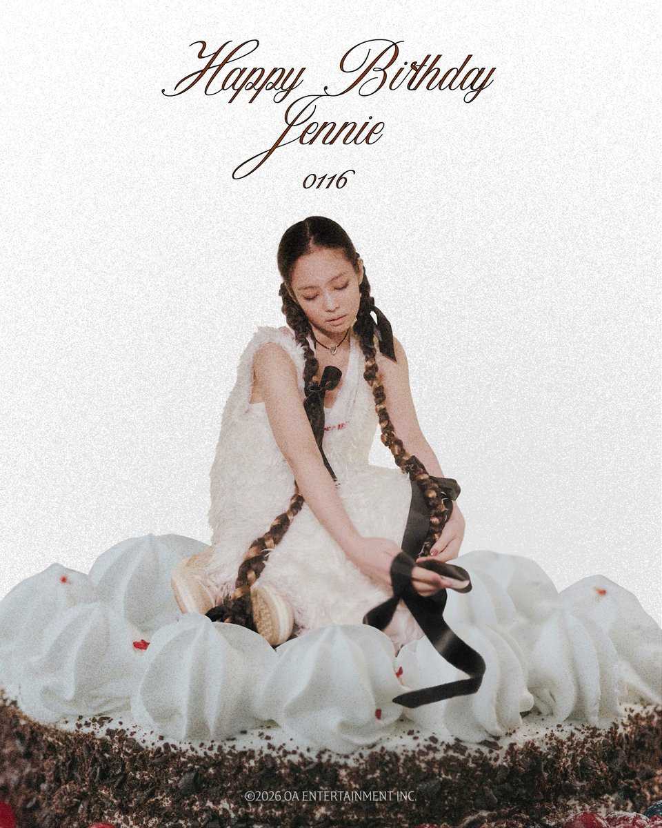 oddatelier's tweet image. 🎂HAPPY JENUARY🎂

#JENNIE #제니 #19960116 #OA