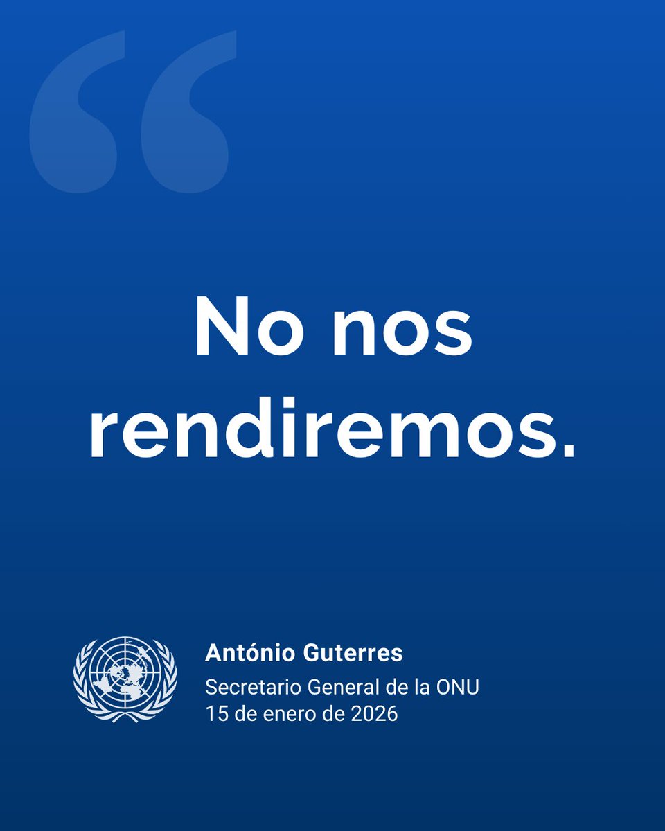 “La ONU es una promesa viva: una promesa de que, pese a nuestras diferencias, resolveremos los problemas juntos”.

<a href="/antonioguterres/">António Guterres</a> subraya que la solidaridad y la justicia deben prevalecer en estos tiempos de incertidumbre.

“Incluso en las aguas turbulentas de hoy, podemos