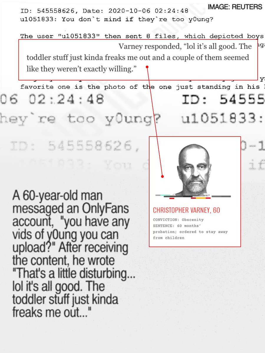 FightTheNewDrug's tweet photo. Trigger Warning: The CEO of OnlyFans assures the public that "nobody under 18 is on the platform." However, investigators have found hundreds of explicit, abusive videos of children on the platform.

No platform can guarantee every user is an adult. And claims like this only create space for people to knowingly or unknowingly view child abuse content.

Stop watching porn and stop the demand for child sexual abuse content!

👉Get more info on this story here: https://t.co/vdaeLUR63F
