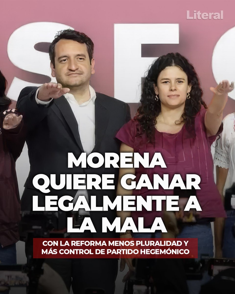 MORENA QUIERE GANAR LEGALMENTE A LA MALA... Y PARA SIEMPRE

Morena quiere cambiar las reglas, reducir a la oposición, recortar la representación proporcional y colocar a Claudia Sheinbaum en la boleta de 2027 para asegurar votos, control político y permanencia en el poder
👁️