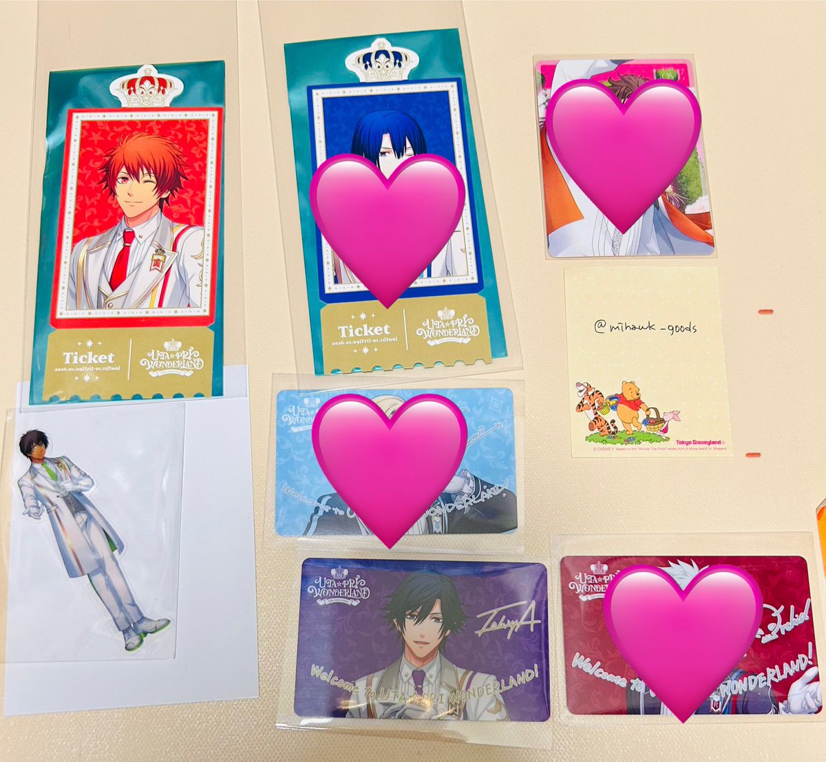 【交換・譲渡】
うたプリ ワンダーランド WL
ステッカー、パスポートカード、特典

譲▷画像①音也、真斗、トキヤ、セシル

▽求
ステッカー：那月or定価＋送料
カード：真斗
特典：トキヤ(ノーマル)

郵送希望
検索からでもお気軽にお声掛け下さい