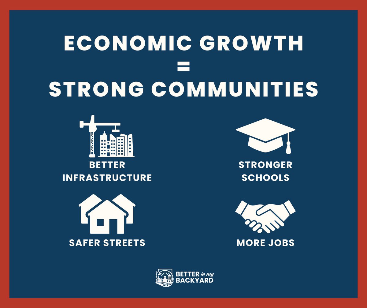 AZChamber's tweet image. Arizona’s economy has grown because communities planned ahead and welcomed responsible development. Continuing that approach matters for Arizona’s long-term success.

Better in My Backyard is focused on protecting that progress. 

Learn more: betterinmybackyard.com