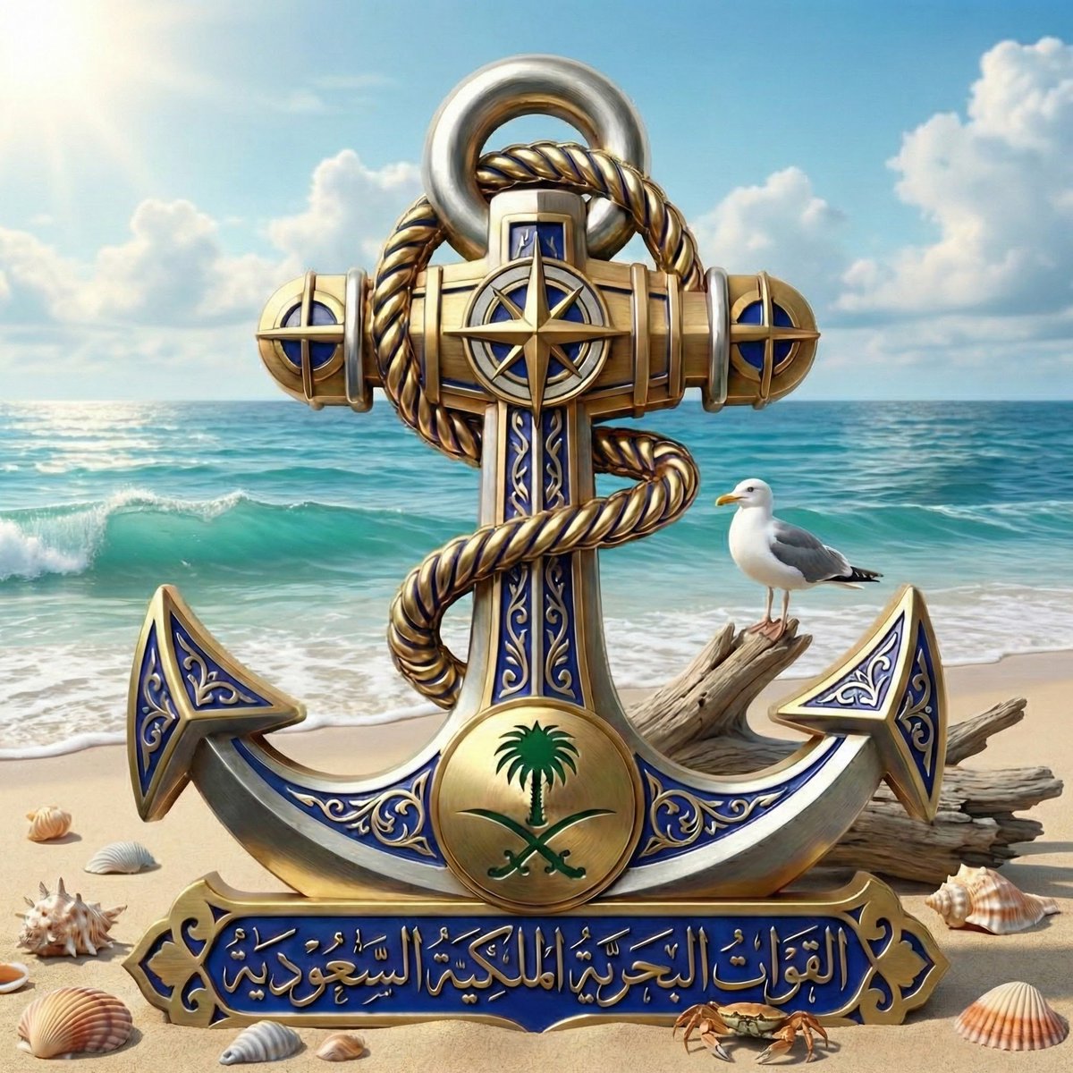 من أعمالي 😎
شعار "القوات البحرية الملكية السعودية "
نحن أول العرب دخولاً للبحر كمحاربين أيام الخلفية عثمان بن عفان رضي الله عنه 💪🏻
وهذا شعر يجسد مناسب للتاريخ والحاضر 😎
#السعودية_سند_اليمن #السعودية #السعودية_العظمى #الخميس_الونيس #الجمعة <a href="/spagov/">واس الأخبار الملكية</a> <a href="/SPAregions/">واس العام</a> <a href="/AlArabiya_Brk/">العربية عاجل</a>