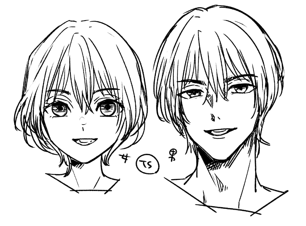 男女かきわけ練習 