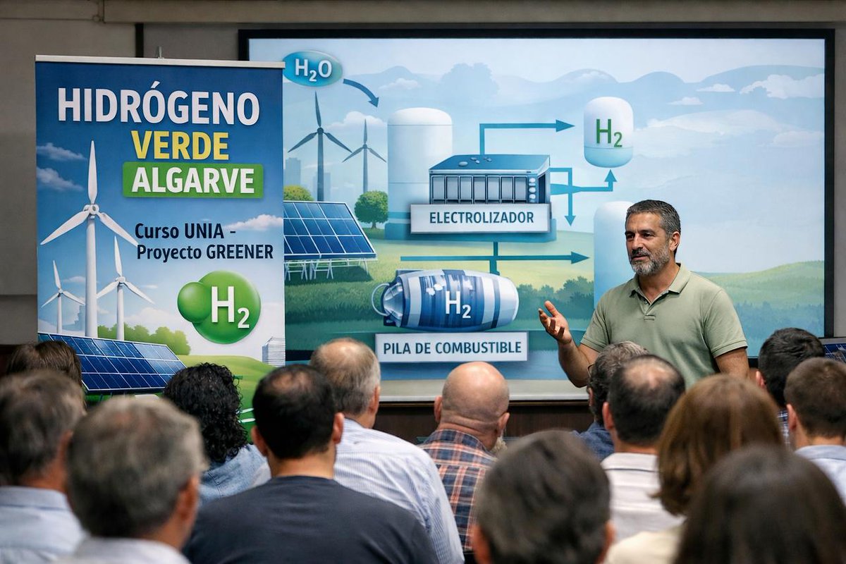 El hidrógeno verde llega al Algarve desde Andalucía: formación gratuita de la UNIA en Faro para conectar empleo y energía, publicada en Hidrogeno verde - is.gd/V7nqNk