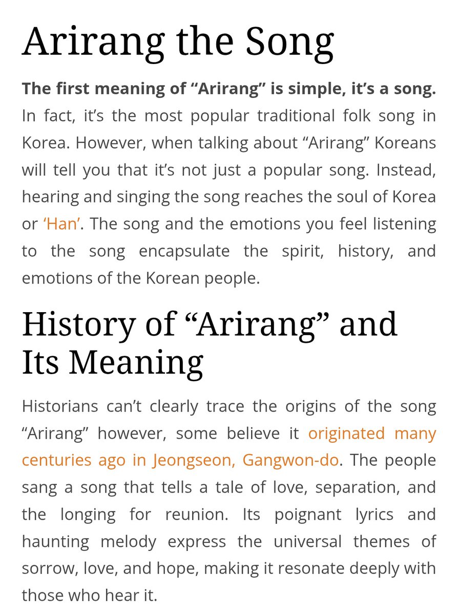 sugatradamus's tweet image. “ARIRANG” symbolizes korean identity, hardship, love, and hope with a meaning often interpreted as “my beloved one” 💌