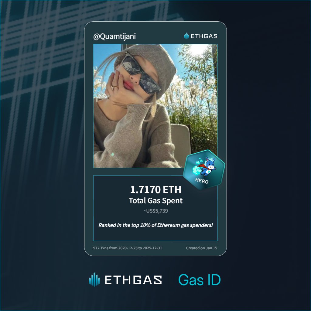 1月16日快照，有两件事一定要在快照之前做： 1.更新Gas ID 官方明确说明，空投会分析地址的链上数据，Gas ID其实会记录你的链上Gas 消耗情况，务必重新生成一次。可以算作是对以太坊老兵的一次福报，有老钱包的尽量参与https://t.co/romfLx82Kl。