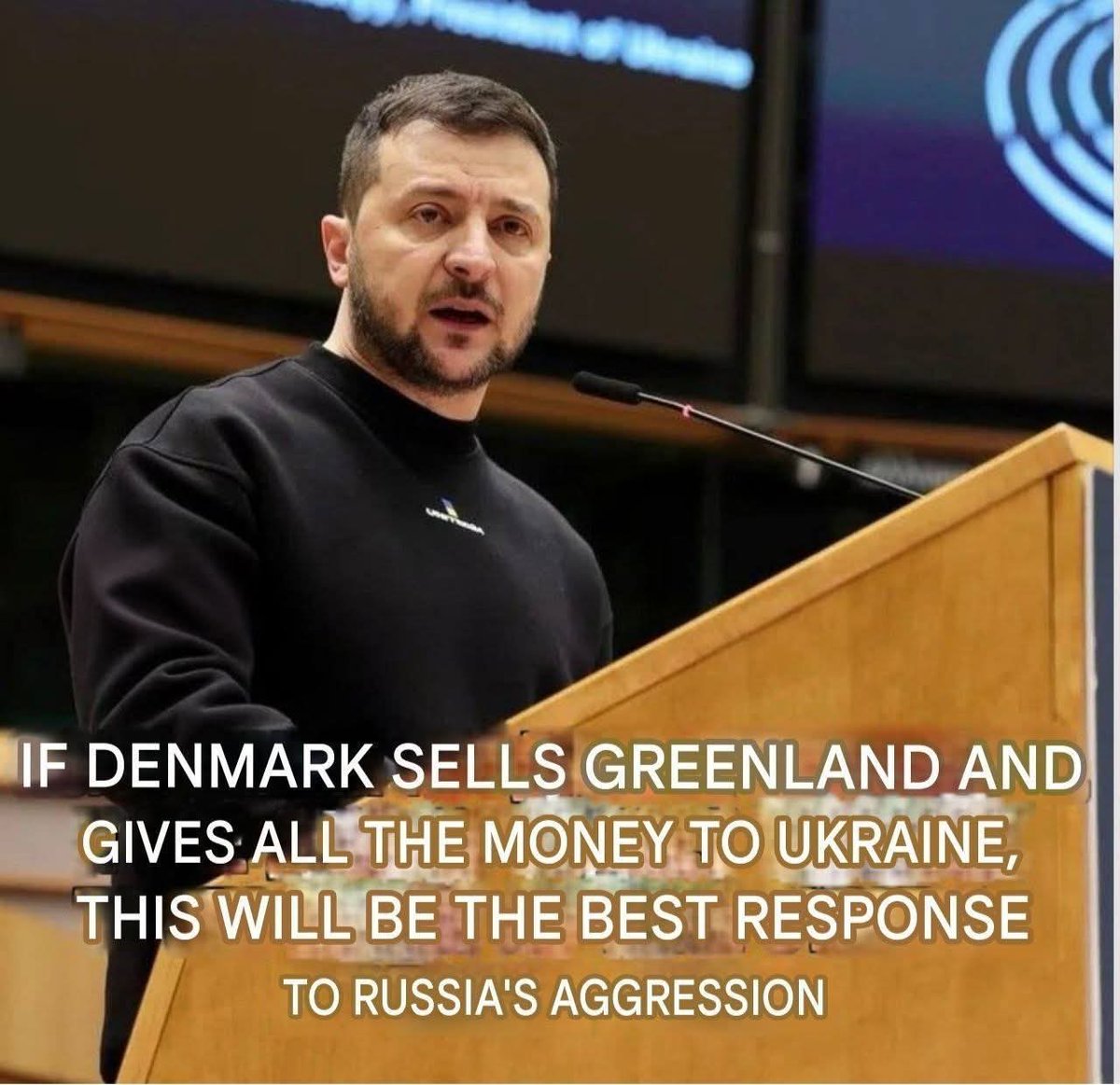 Ahahah il lurido verme tossico #Zelensky🇺🇦💩
non perde occasione per fare l'accattone. 😂😂😂

Non fa una piega.🤣

"SE LA #DANIMARCA VENDE LA #GROENLANDIA E DÀ TUTTI I SOLDI ALL'UCRAINA, QUESTA SARÀ LA MIGLIORE RISPOSTA
ALL'AGGRESSIONE DELLA #RUSSIA"🤦🏻