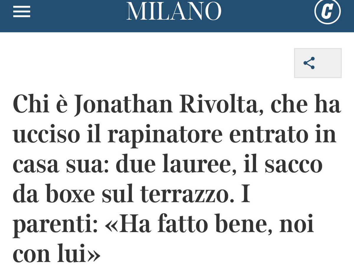 Quando uno straniero ammazza, stupra, spaccia o commette atti di pedofilia:  
«un uomo, un ragazzo, il soggetto, la persona».

Quando un italiano si difende da un ladro straniero, sbattono in prima pagina:
nome, cognome, titolo di studio e pure se ha «il sacco da boxe».

Schifo.