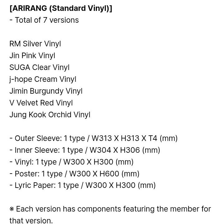 mhereonlyforbts's tweet image. YOU ARE TELLING ME BTS’S NEW ALBUM IS CALLED “ARIRANG” WHICH MEANS 'MY BELOVED ONE' AND EACH MEMBER WILL HAVE THEIR OWN VINYL VERSION?!?!

BTS IS COMING
ARIRANG IS COMING 
#BTSComeback2026