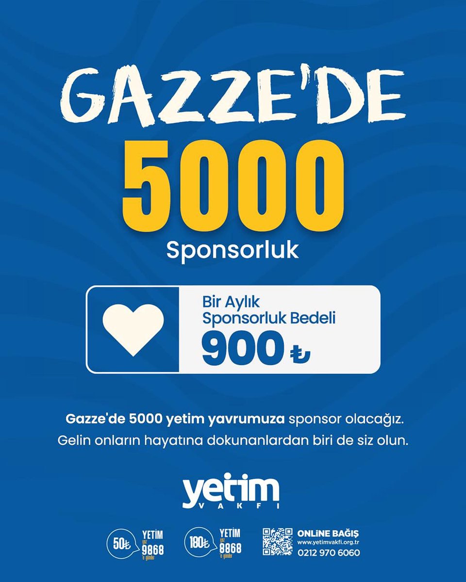 🇵🇸Gazzeli yetim yavrularımıza hâmi oluyoruz. Gazze'de süregelen