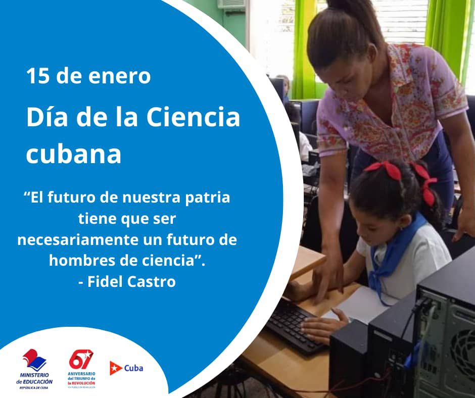 Felicidades para la #CienciaCubana, especialmente para los investigadores de las ciencias pedagógicas. 
#CubaMined 
#ConFidelEnCadaAula
🇨🇺🇨🇺🇨🇺🇨🇺🇨🇺