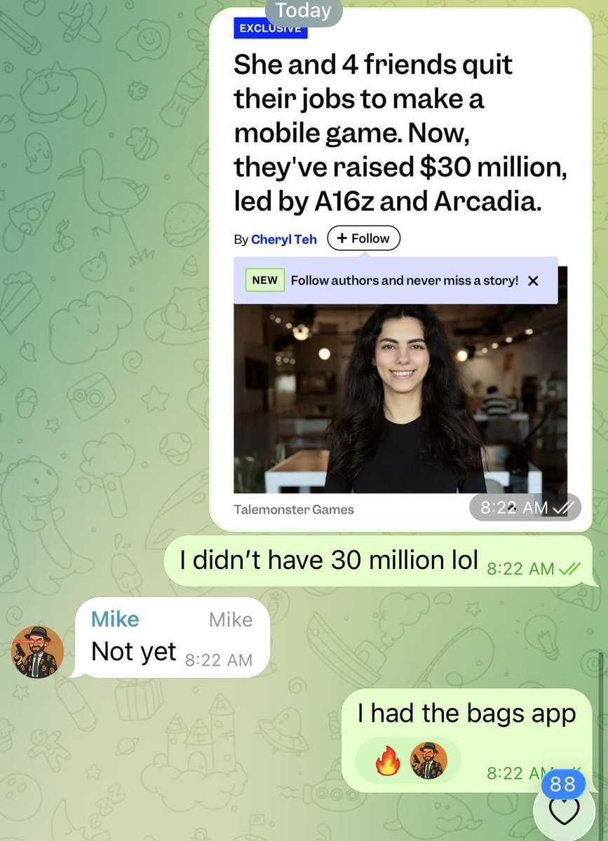 Look what you can do with the <a href="/BagsApp/">BAGS</a> and <a href="/finnbags/">FINN</a>  you don’t need 30 million. You just need some people to believe in your idea!

Build an idea on Bags! 🥰

$QFE