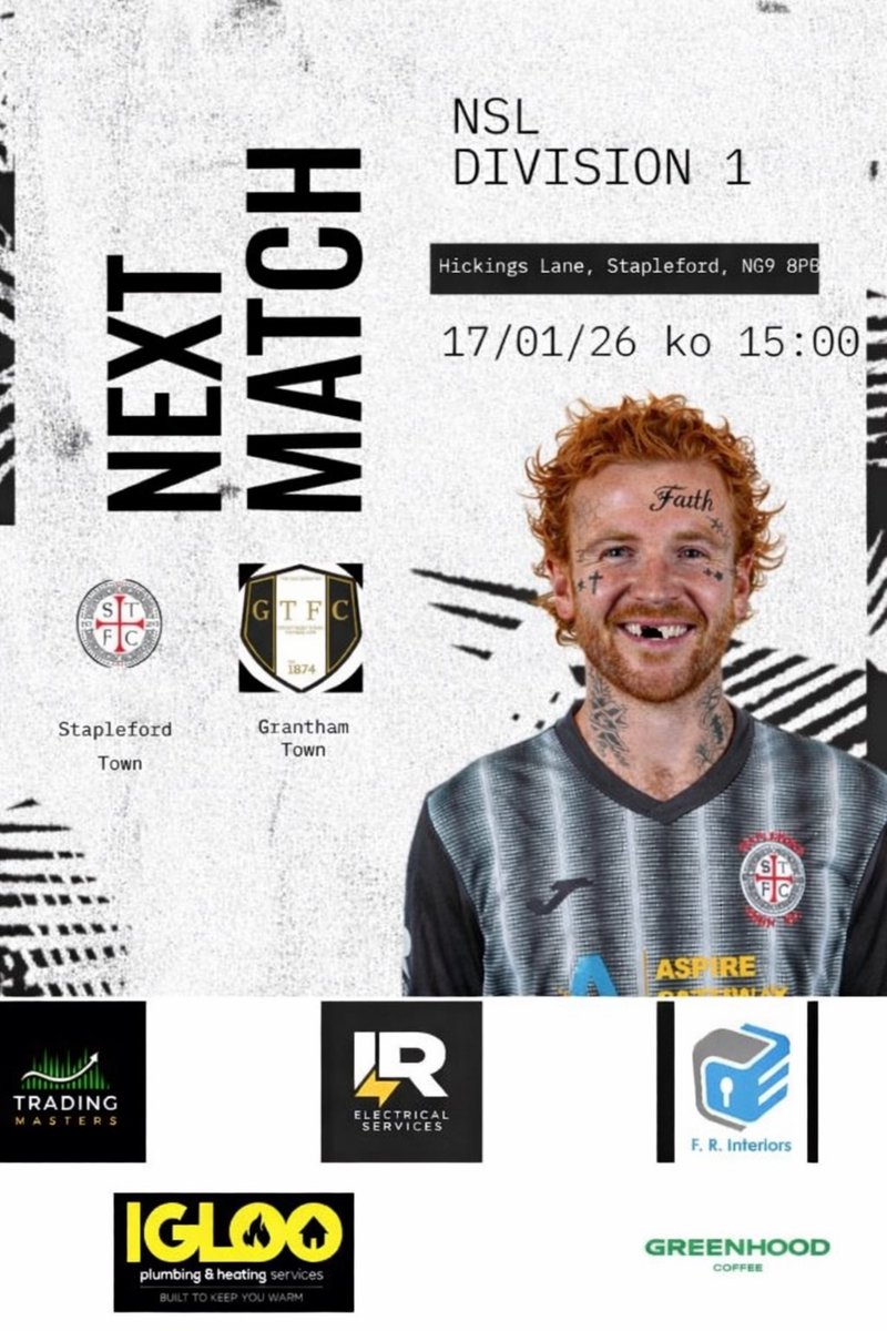 🔴⚫️ Up Next 

⚽️ All support welcome.

🍺 Bar Open
🍔 Cafe Open
🎟️ Free Entry