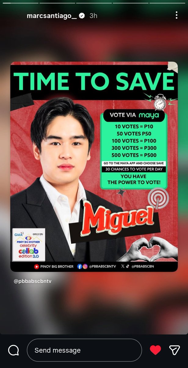 pookiepay's tweet photo. Matagal na akong hindi regular viewer ng Pinoy Big Brother at sa socmed na lang ako nakakanood ng mga ganap. But as a fanney ng mga bebe kong sina Krystal &amp; Miguel, boboto ako at makikiusap na rin na i-save nyo sila. 

Fleazzze! 🙏😚

#KrysGuel
#KrystalMejes
#MiguelVergara
#PBB https://t.co/tnJ5M5VH47