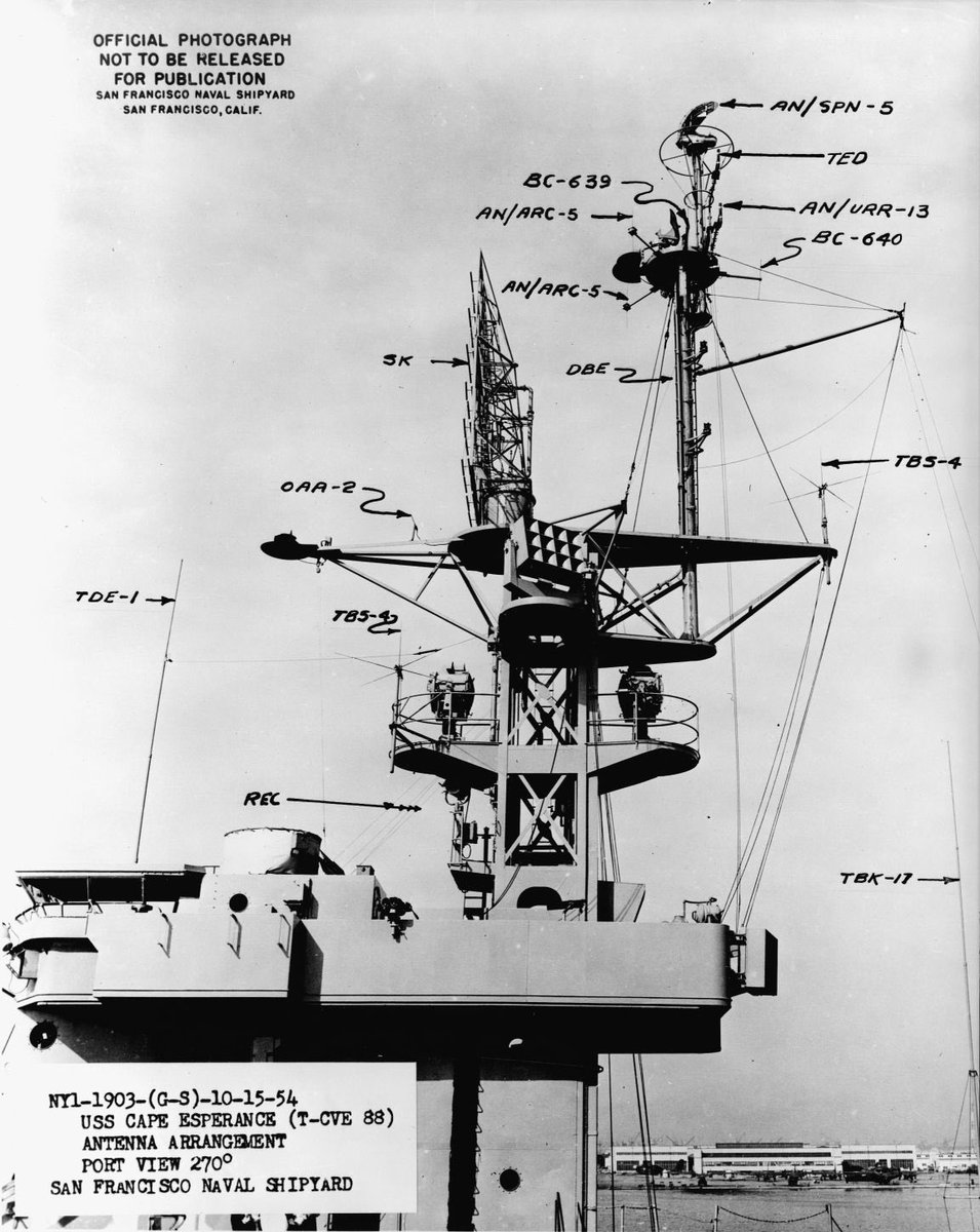 カサブランカ級マストのSKレーダーの脇にあるワッフルのような装備は何だろう…？

再現するにしても何者なのかが知りたい

出典元
navsource.net/archives/03/08…