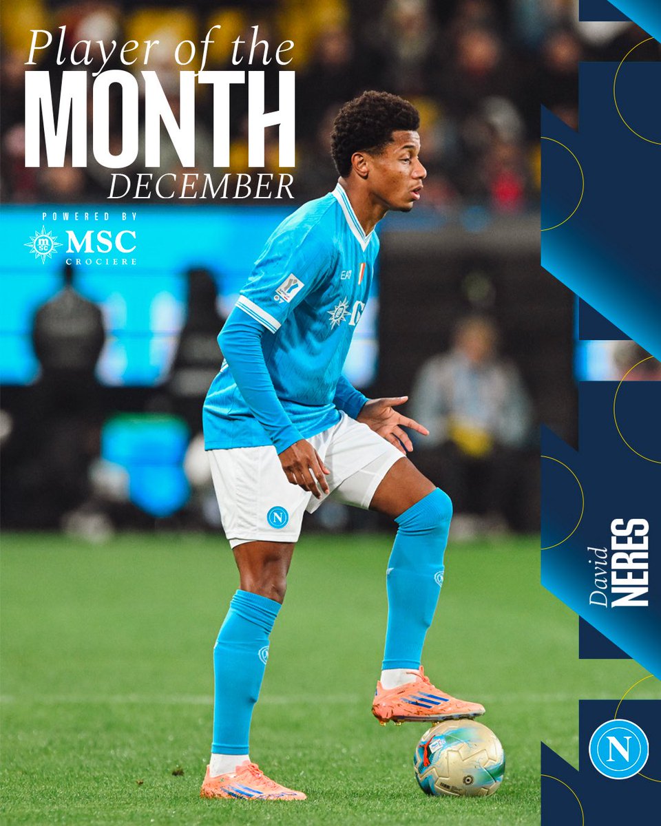 🌟 il vostro #POTM di dicembre è David  

Leggi la news: sscnapoli.it/neres-vince-il…

💙 #ProudToBeNapoli | <a href="/MSC_Crociere/">MSC Crociere</a>