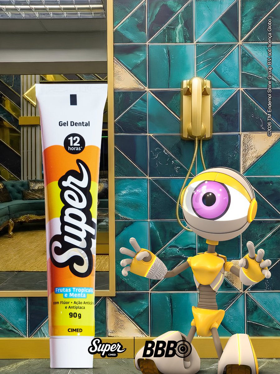 📞 O Big Fone vai tocar… e quem atender precisa estar com o hálito em dia pra indicar alguém pro paredão. 👀 

Nossa sugestão: vai de GEL DENTAL FRUTAS TROPICAIS E MENTA 🍍🍃

#SuperNoBBB26 #BBB26