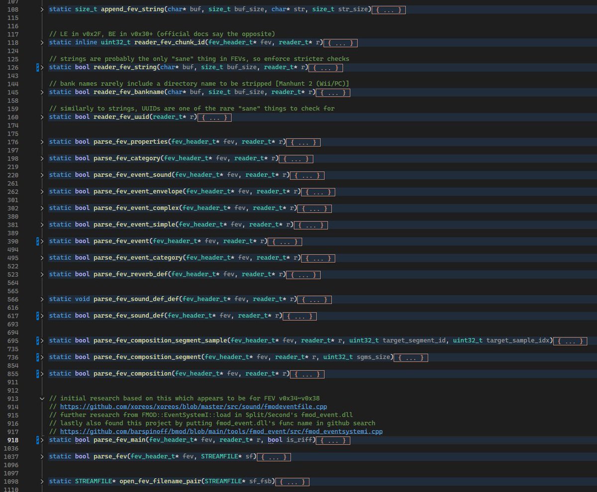 EdnessTweets's tweet image. I wanted Split/Second's FSB music to have comprehensible filenames, which lead to me accidentally reimplementing almost the entire FMOD Event (FEV) system in vgmstream, whoops.  You're welcome.