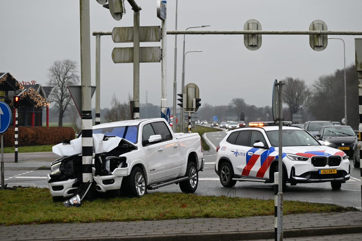 Forse schade bij ongeval N355 Ryptsjerk
