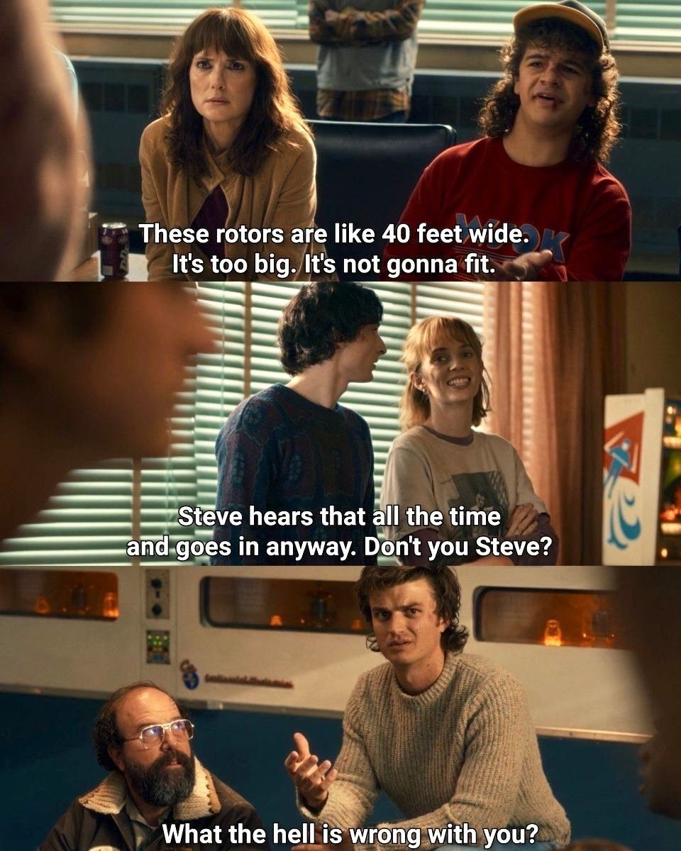 StrangerNews11's tweet image. The wildest jokes this show has ever had 😭😅