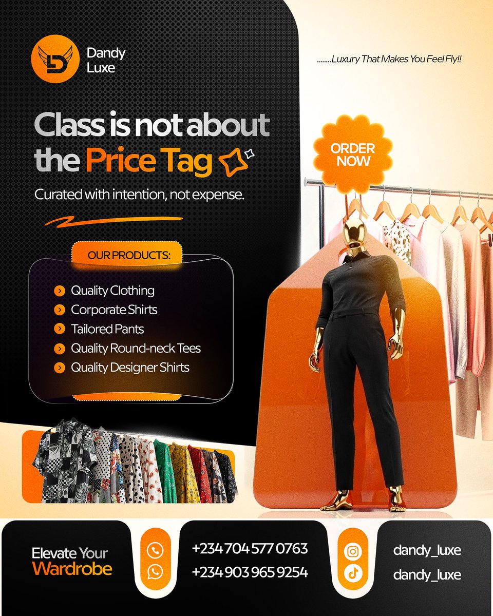 inspiredDZN's tweet photo. There is a TikTok trend that says
“Cut my coat oversize this year.”

I used that idea to design a flyer that speak to people who want good clothes without spending too much.

It makes the brand feel relatable, not distant. https://t.co/Z5GSOEKCfd