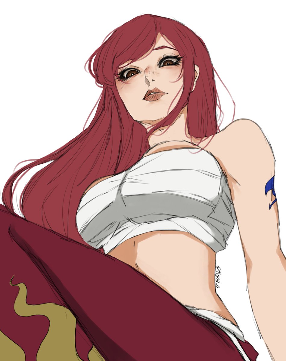 Desenhei a Erza de Fairy Tail🫶✨️