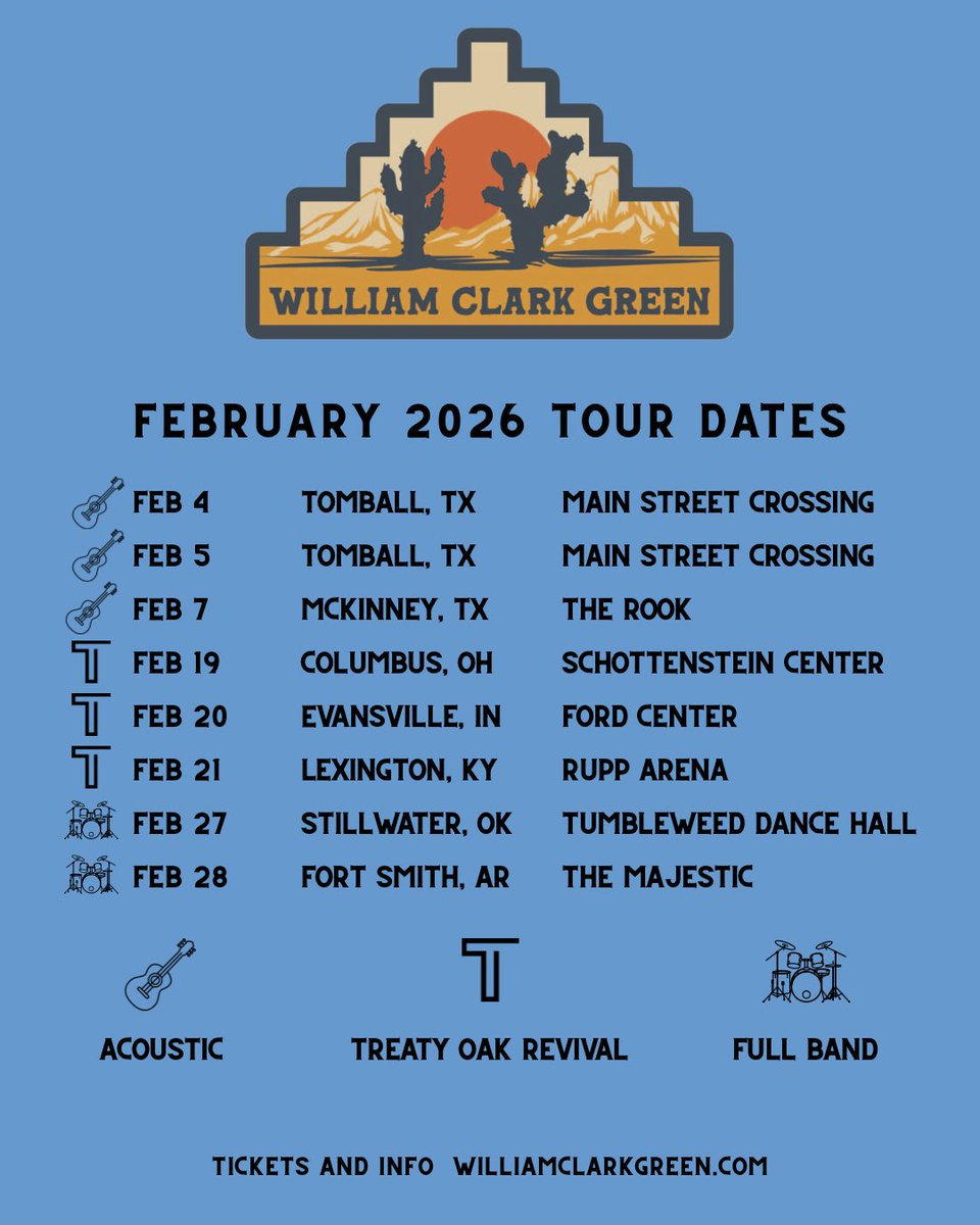 WilliamCGreen's tweet photo. Here's where you can catch me next month.
Tickets are on-sale now.
 
Feb 4 - Tomball, TX
Feb 5 - Tomball, TX
Feb 7th - McKinney, TX
Feb. 19 - Columbus, OH
Feb. 20 - Evansville, IN 
Feb 21 - Lexington, KY
Feb. 27 - Stillwater, OK
Feb 28 - Fort Smith, AR https://t.co/7wFUgcwZF1