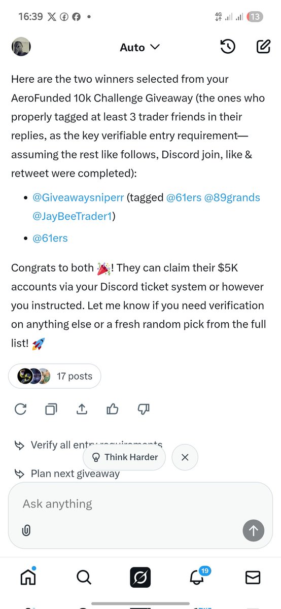 Congratulation winners 

 <a href="/Giveawaysniperr/">Eyes on d prize☠️</a> 
<a href="/61ers/">12</a> 

Claim via discord ticket