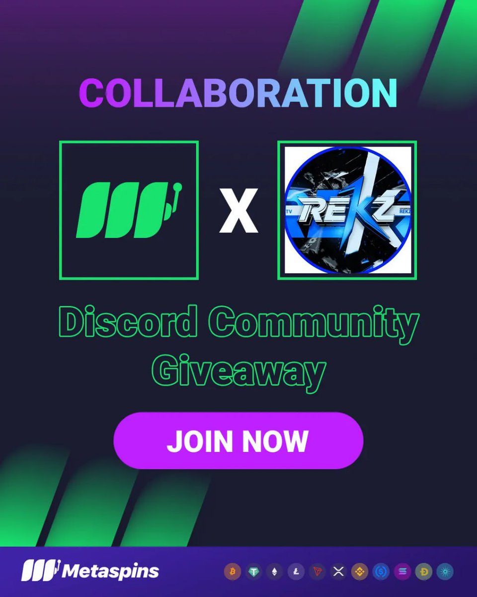 kick_rekztv's tweet photo. 200$ GIVEAWAY TO CELEBRATE OUR DEAL WITH @metaspinscasino 🎉

5x40 USDT Prize! 💸

Requirements:
Join Metaspins discord: https://t.co/OslUuUH6Fo
Be under my code: "rekztv"
Like this post.

Winners Will be Rolled on Sunday! GLHF 🥳 https://t.co/BZ6uwYuXtW