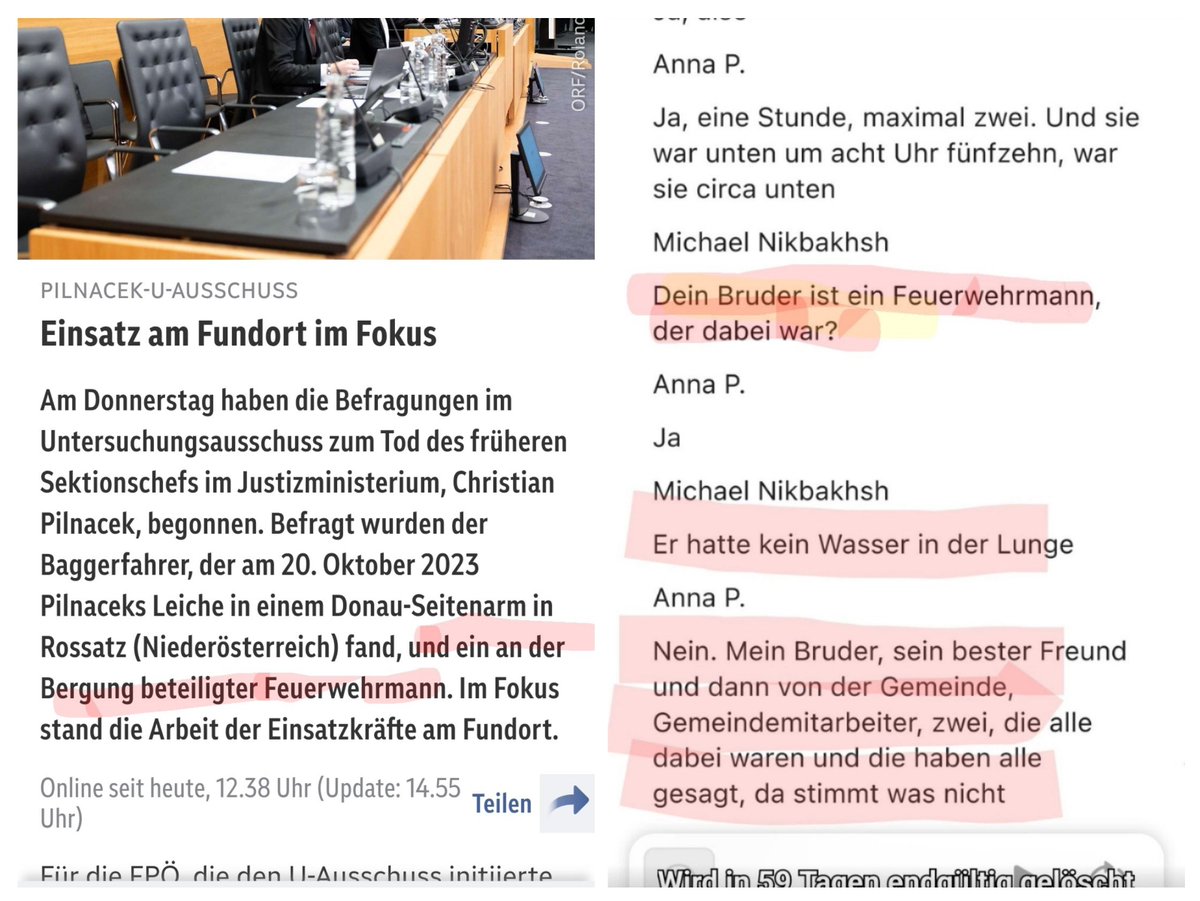 Warum <a href="/FPOE_TV/">FPÖ</a> , <a href="/diegruenen/">Die Grünen</a> , <a href="/SPOE_at/">SPÖ</a> wurde der Feuerwehrmann nicht um die Expertise seiner Obduktion befragt? Jetzt bezahlt euch der Steuerzahler schon einen verrückten, kostspieligen UA und ihr arbeitet schlampig.