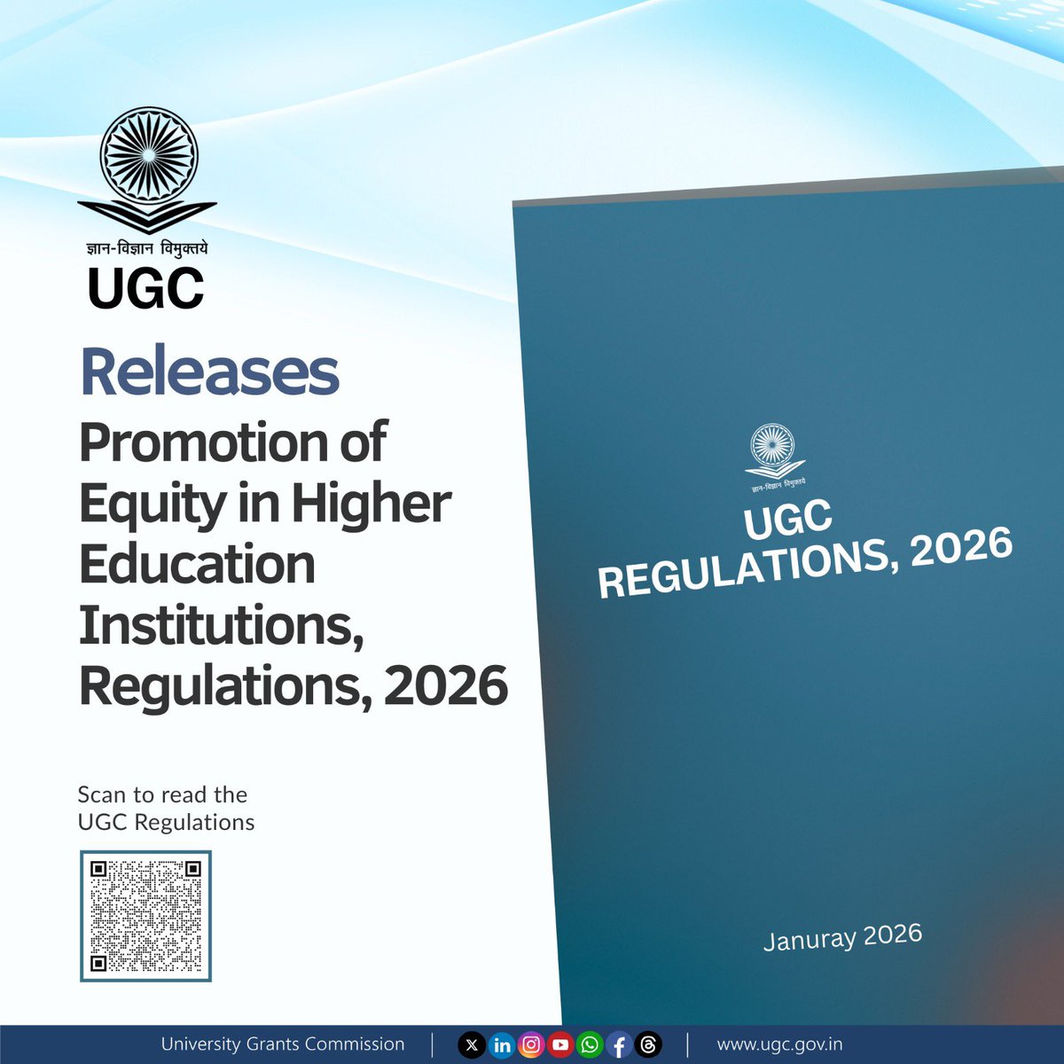Huge backlash over UGC regulations 2026

UGC issued regulations for colleges and Universities of India to stop discrimination at campus

Shocking part is as per these regulations-
- Only General students will be considered criminals (Oppressor)
- Only OBC/SC/ST students will be